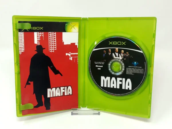 Interior del juego Mafia (ESP) para XBOX con disco y manual