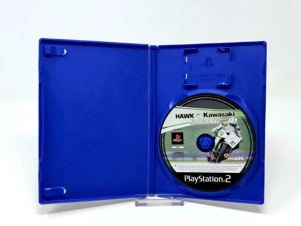 Interior del juego Hawk Kawasaki Racing (ESP) (Rebajado) para PlayStation 2 con disco y manual