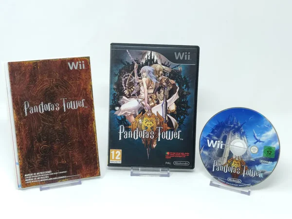 Interior del juego Pandora's Tower (ESP) para Nintendo Wii con disco y manual
