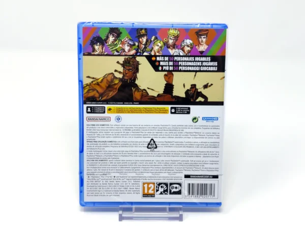 Parte trasera de JoJo's Bizarre Adventure: All-Star Battle R (ESP) (Precintado) para PlayStation 5, edición PAL España
