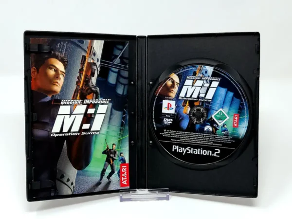 Interior del juego Mission: Impossible - Operation Surma (FRA) para PlayStation 2 con disco y manual