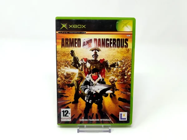 Portada de Armed and Dangerous (FRA) para XBOX, edición PAL Francia, de segunda mano