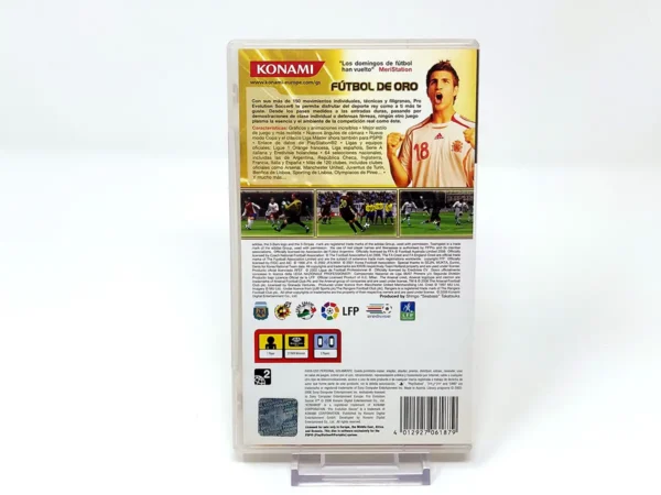 Parte trasera de PES 6: Pro Evolution Soccer (ESP) para PSP, edición PAL España