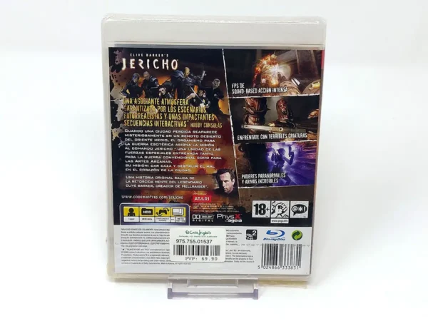 Parte trasera de Clive Barker's Jericho (ESP) (Precintado) para PlayStation 3, edición PAL España
