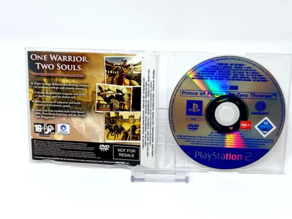 Parte trasera de Prince of Persia: The Two Thrones (EUR) (Promo) para PlayStation 2, edición PAL