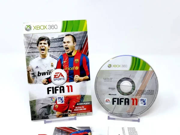 Portada de FIFA 11 (ESP) (Manual + Disco) para XBOX 360, edición PAL España, de segunda mano