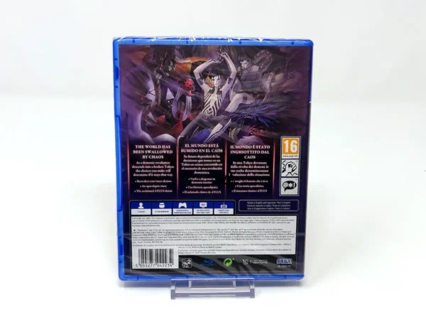 Parte trasera de Shin Megami Tensei III Nocturne HD Remaster (ESP) (Precintado) para PlayStation 4, edición PAL España