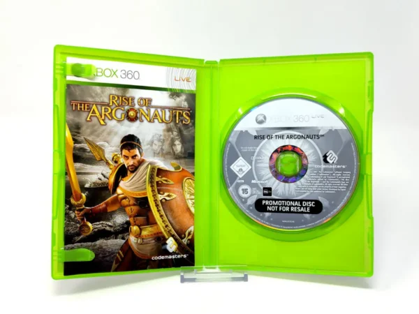 Interior del juego Rise of the Argonauts (ESP) (Promo) para XBOX 360 con disco y manual