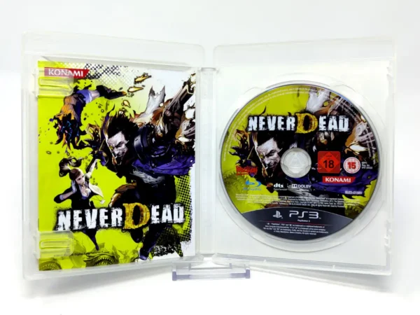 Interior del juego NeverDead (ESP) para PlayStation 3 con disco y manual