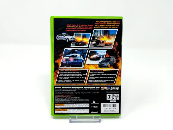 Parte trasera de Crash Time II (ESP) para XBOX 360, edición PAL España