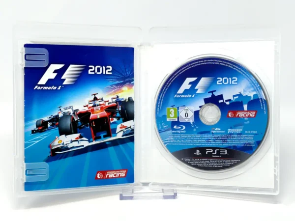 Interior del juego F1 2012 (ESP) (v1) para PlayStation 3 con disco y manual