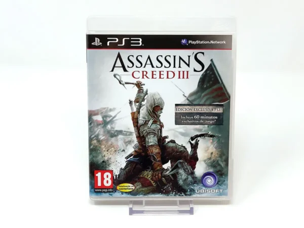 Portada de Assassin's Creed III (ESP) (v2) para PlayStation 3, edición PAL España, de segunda mano