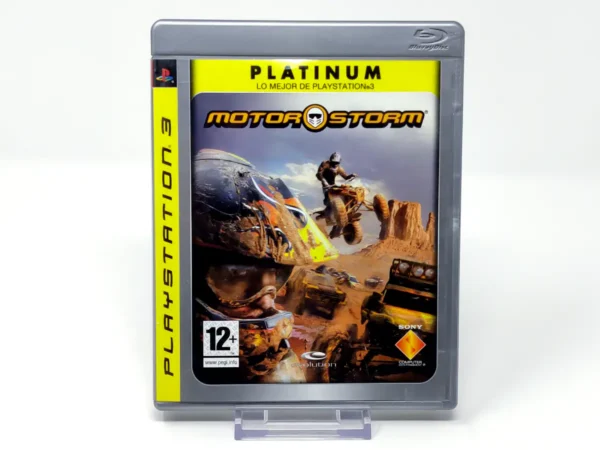 Portada de MotorStorm (ESP) (Platinum) para PlayStation 3, edición PAL España, de segunda mano