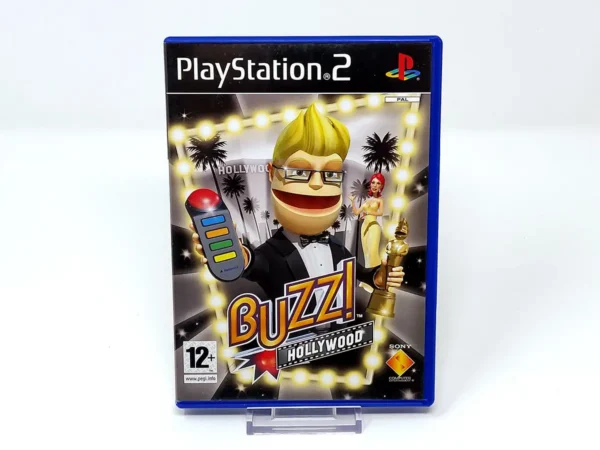 Portada de Buzz! Hollywood (ESP) (Rebajado) para PlayStation 2, edición PAL España, de segunda mano