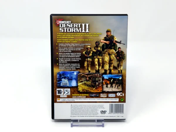 Parte trasera de Conflict: Desert Storm II (ESP) (Rebajado) para PlayStation 2, edición PAL España
