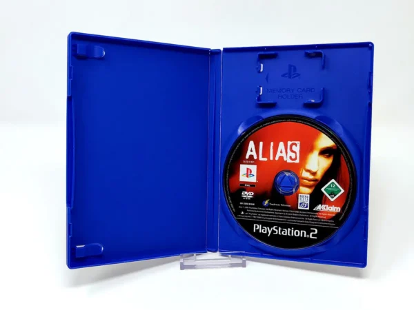 Interior del juego Alias (FRA) (Rebajado) para PlayStation 2 con disco y manual