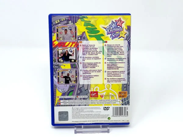 Parte trasera de Rhythmic Star! (ESP) para PlayStation 2, edición PAL España
