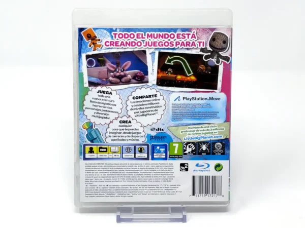 Parte trasera de LittleBigPlanet 2 (ESP) (Rebajado) para PlayStation 3, edición PAL España