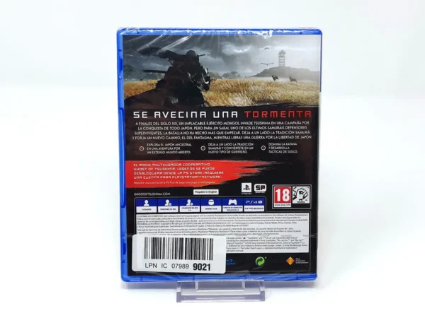 Parte trasera de Ghost of Tsushima (ESP) (Precintado) para PlayStation 4, edición PAL España