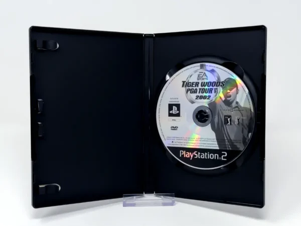 Parte trasera de Tiger Woods PGA Tour 2002 (ESP) (Rebajado) para PlayStation 2, edición PAL España