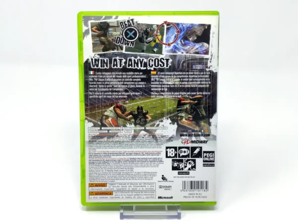 Parte trasera de Blitz: The League II (ESP) para XBOX 360, edición PAL España