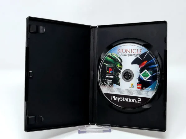 Interior del juego Bionicle Heroes (FRA) (Rebajado) para PlayStation 2 con disco y manual