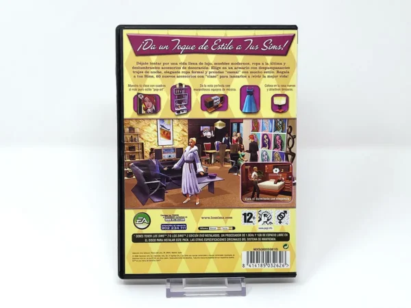 Parte trasera de Los Sims 2: Todo Glamour Accesorios (ESP) para PC