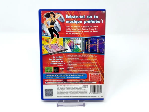 Parte trasera de Dance Factory (FRA) para PlayStation 2, edición PAL Francia