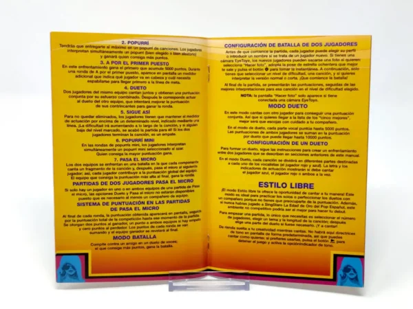 SingStar La Edad de Oro del Pop Español (ESP) (Manual) para PlayStation 2, edición PAL España, de segunda mano