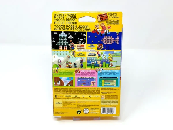 Parte trasera de Super Mario Maker (ESP) para Nintendo Wii U, edición PAL España