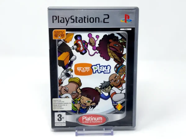 Portada de EyeToy: Play (ESP) (Platinum) (v2) para PlayStation 2, edición PAL España, de segunda mano