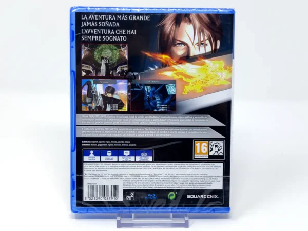 Parte trasera de Final Fantasy VIII: Remastered (ESP) (Precintado) para PlayStation 4, edición PAL España