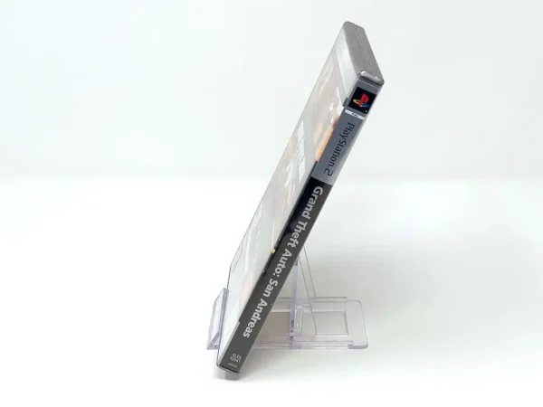 Lateral de la caja de Grand Theft Auto: San Andreas (FRA) (Platinum) para PlayStation 2