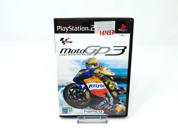 Portada de MotoGP 3 (ESP) (Muy Rebajado) para PlayStation 2, edición PAL España, de segunda mano