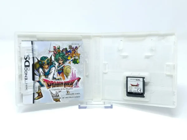 Lateral de la caja de Dragon Quest: Capítulos de los Elegidos (ESP) para Nintendo DS