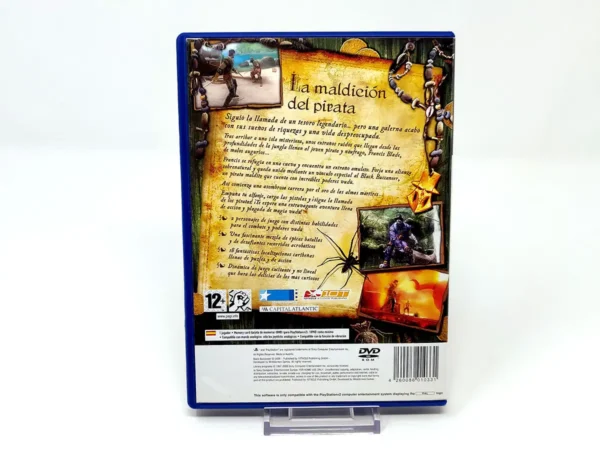 Parte trasera de Black Buccaneer (ESP) (Rebajado) para PlayStation 2, edición PAL España