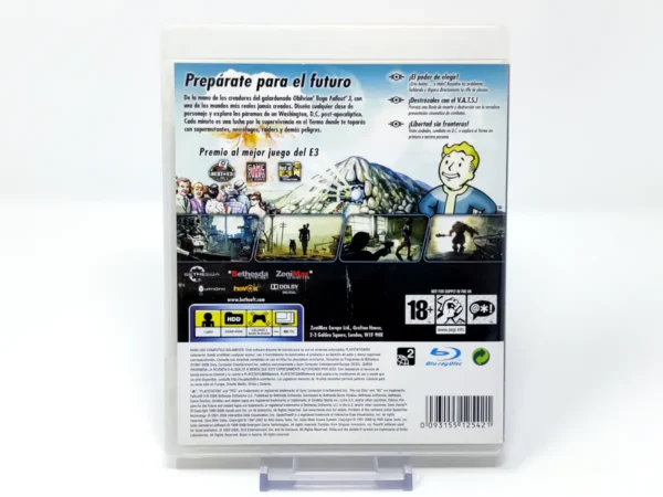 Parte trasera de Fallout 3 (ESP) (Rebajado) para PlayStation 3, edición PAL España