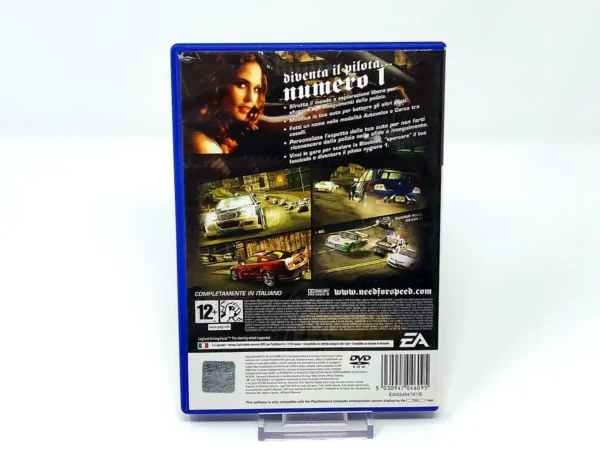 Parte trasera de Need for Speed: Most Wanted (ITA) para PlayStation 2, edición PAL Italia
