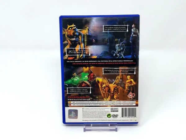 Parte trasera de Primal (ESP) para PlayStation 2, edición PAL España