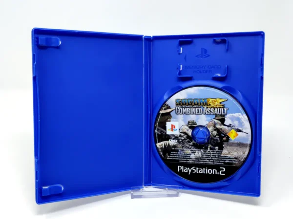 Interior del juego SOCOM: U.S. Navy SEALs: Combined Assault (FRA) (Rebajado) para PlayStation 2 con disco y manual
