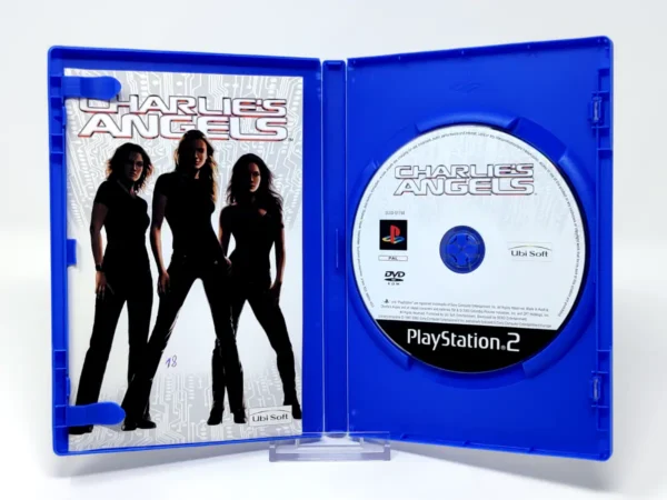 Interior del juego Charlie's Angels (ESP) para PlayStation 2 con disco y manual