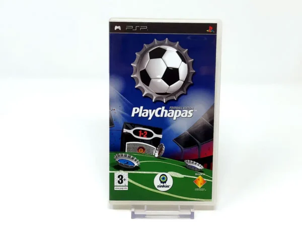 Portada de PlayChapas Football Edition (ESP) (Promo) para PSP, edición PAL España, de segunda mano