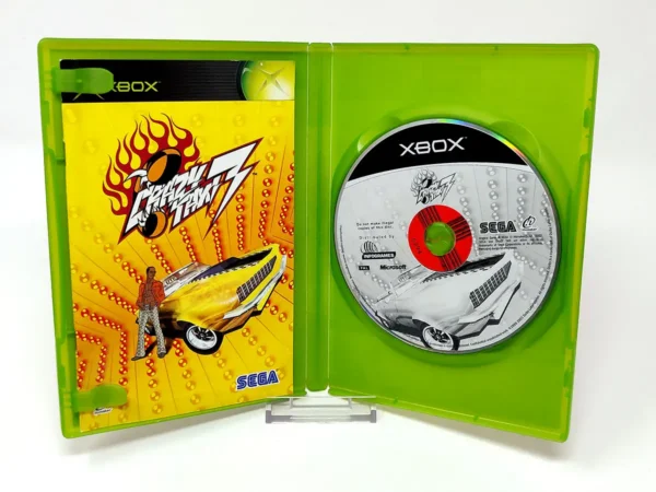 Interior del juego Crazy Taxi 3 (ESP) para XBOX con disco y manual