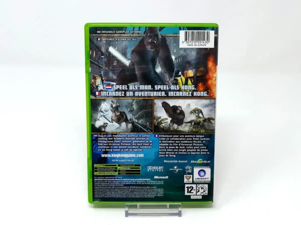Parte trasera de Peter Jackson's King Kong (FRA) para XBOX, edición PAL Francia