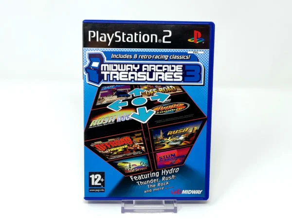 Portada de Midway Arcade Treasures 3 (ESP) para PlayStation 2, edición PAL España, de segunda mano