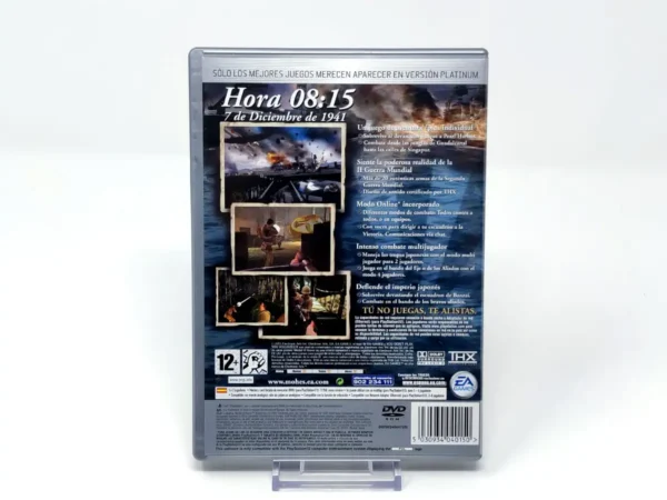 Parte trasera de Medal of Honor: Rising Sun (ESP) (Platinum) (Rebajado) para PlayStation 2, edición PAL España