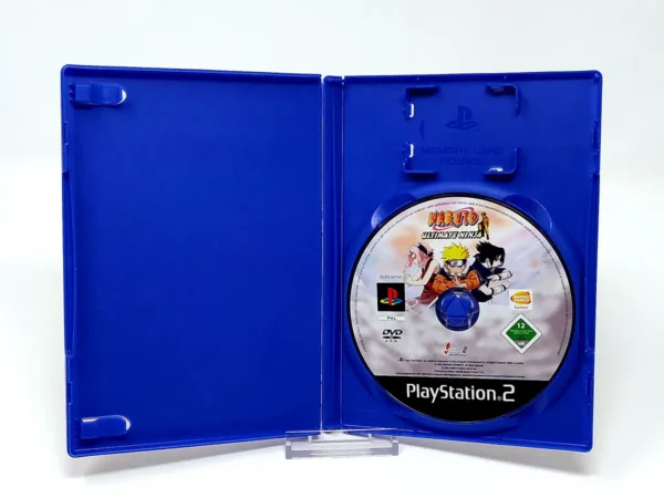 Interior del juego Naruto: Ultimate Ninja (ITA) (Rebajado) para PlayStation 2 con disco y manual