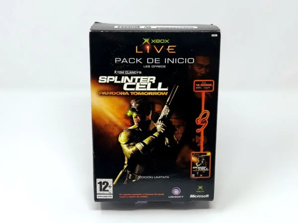Portada de Tom Clancy's Splinter Cell: Pandora Tomorrow (ESP) (Pack de Inicio) para XBOX, edición PAL España, de segunda mano