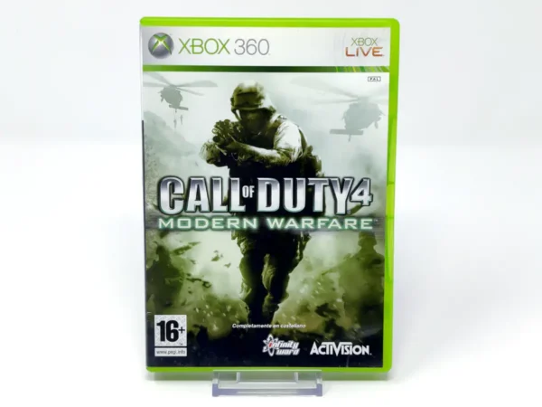 Portada de Call of Duty 4: Modern Warfare (ESP) (Rebajado) para XBOX 360, edición PAL España, de segunda mano