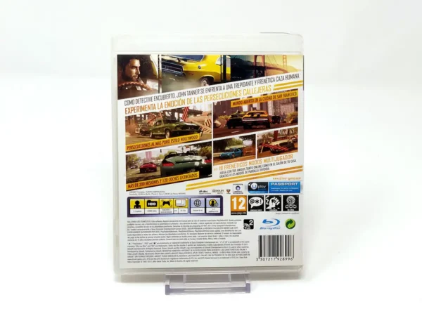 Parte trasera de Driver: San Francisco (ESP) para PlayStation 3, edición PAL España